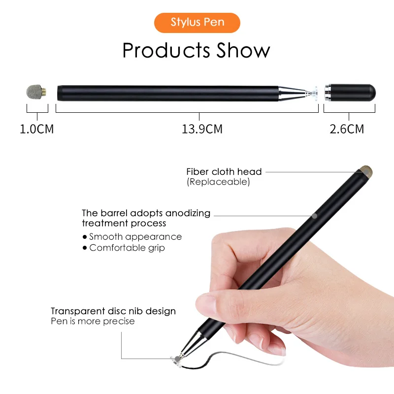 ANMONE Universal 2 in 1 Stylus Drawing Tablet Pixuri Ecran Capacitiv Touch Pen pentru telefonul Mobil Android Telefon Inteligent Creion Accesorii