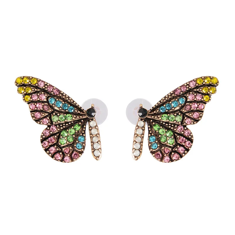 2022 noi doamnelor picură fluture cercei de cristal moda bijuterii cercei 5