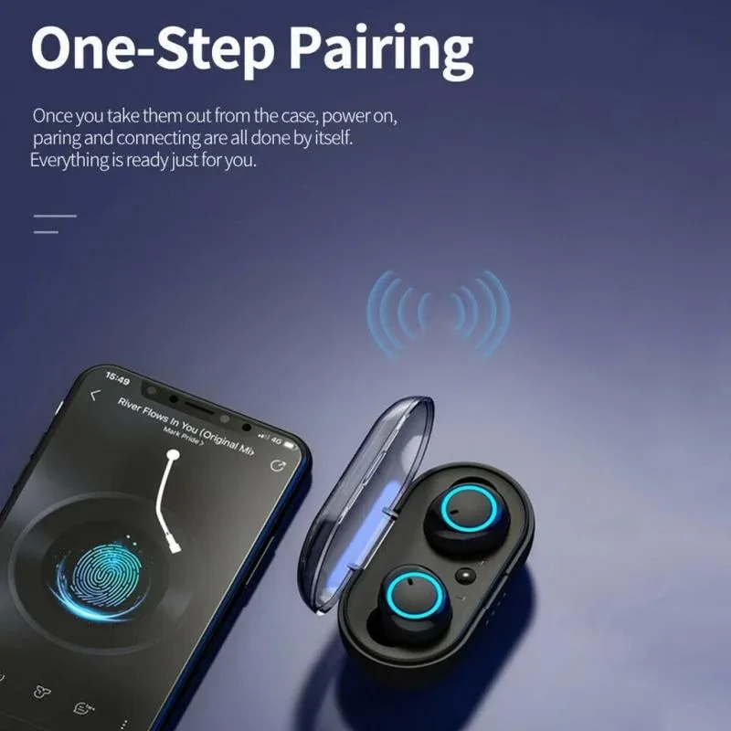 2021 Nou Compatibil Bluetooth Căști 5.0 TWS Căști fără Fir Pentru Redmi Realme 12D Stereo Gaming Căști Cu Microfoane