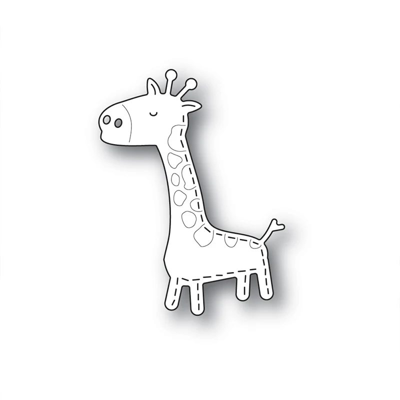Frumos Girafa Animal Nouă Tăiere a Metalelor, Matrițe, pentru Scrapbooking Ambarcațiuni de Hârtie și Card de Luare de Relief Decorativ Timbre 2021