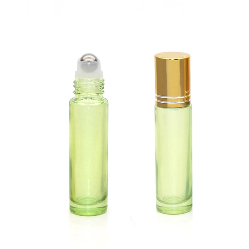 1buc 10ml Portabil Perle Colorate de Sticlă Groasă Empry Ulei Esențial de Parfum Sticle cu Role de Călătorie Reîncărcabile Rollerball Mată Vi