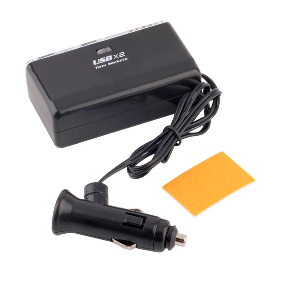 Universal USB 12V/24V 2 Mod de Bricheta Auto +LED intrerupator Priza Auto Splitter Încărcător vehicul bricheta adaptor Univers 2