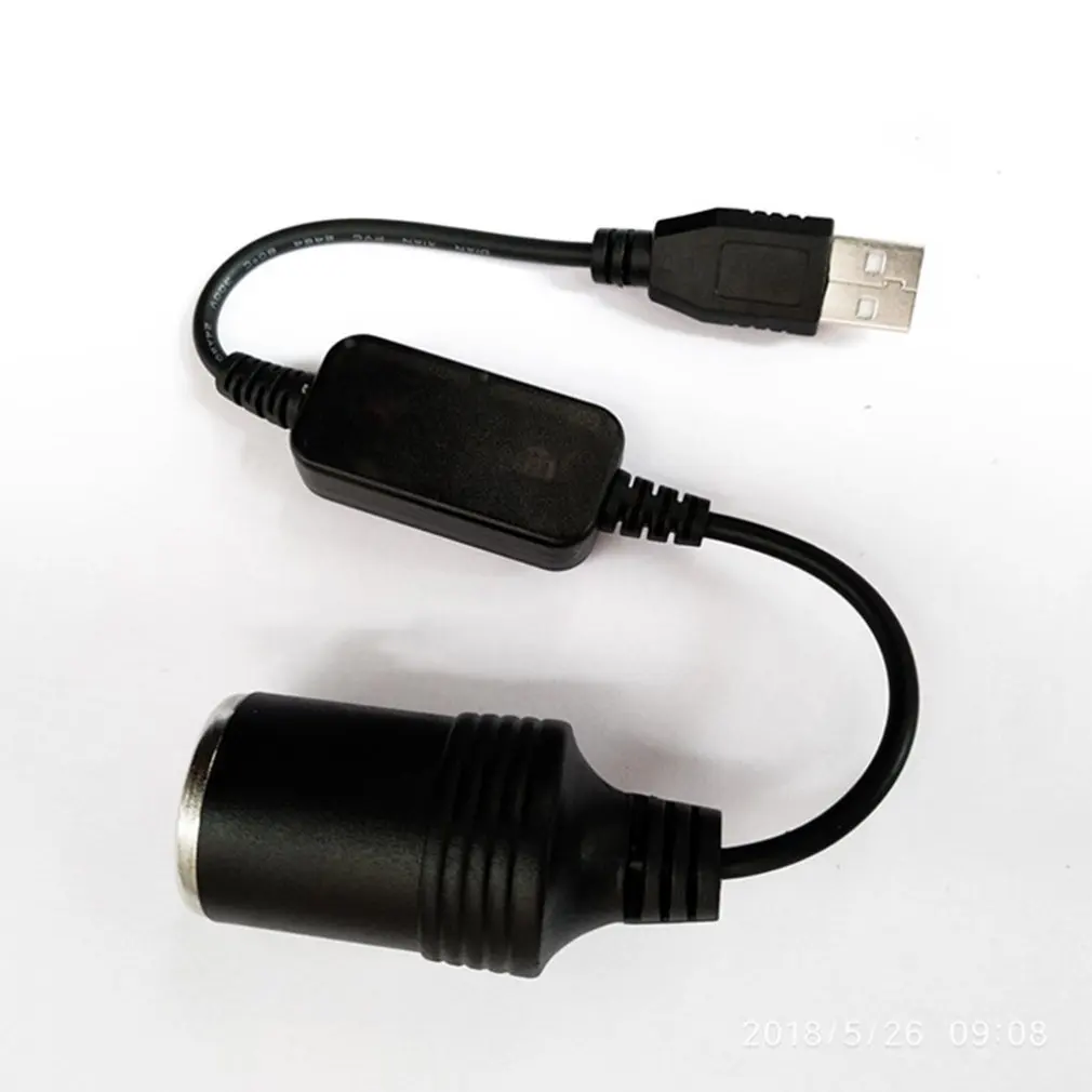5V 2A USB de sex Masculin la 12V Soclu Bricheta Auto Cablu Convertor Adaptor pentru DVR Auto-incarcator Electronice Auto Accesorii 2