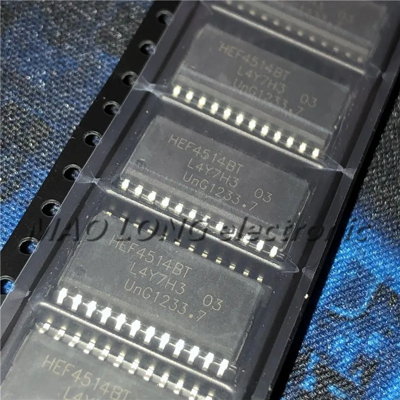 10BUC/LOT HEF4514BT HEF4514 4514 POS-24 4-bit, 16-bit decodor