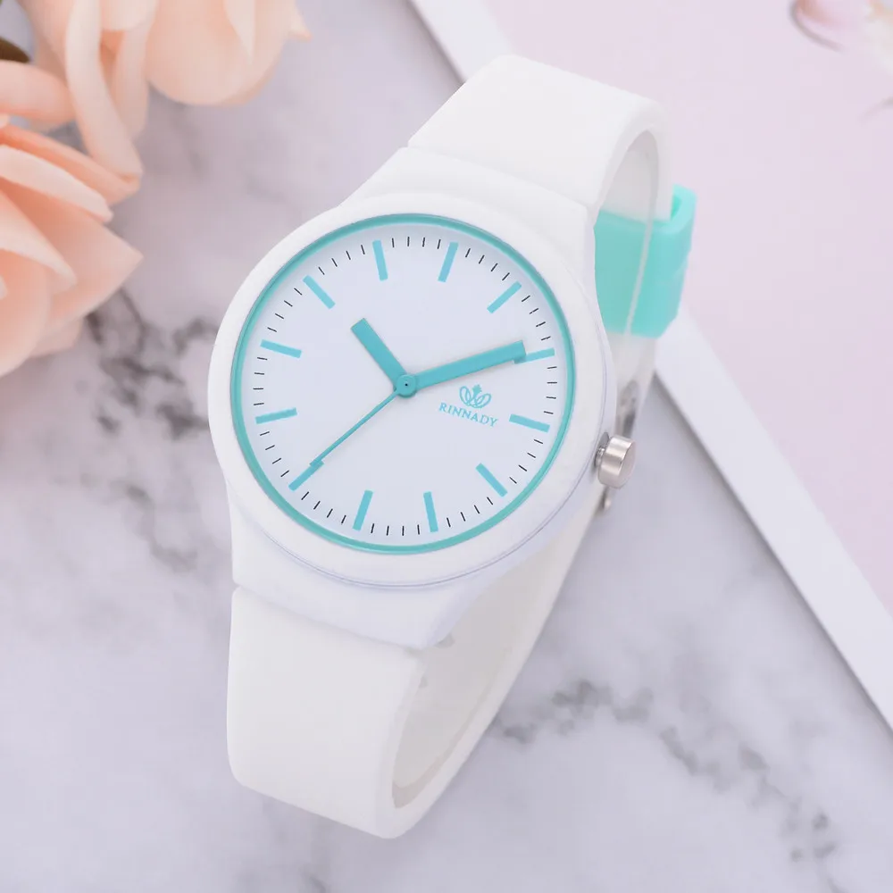Doamnelor Solid Model de Ceas de mână Ceas Silicon Curea pentru Femei de Moda Ceasuri Casual 2019 Ceas reloj mujer zegarek damski Q 1