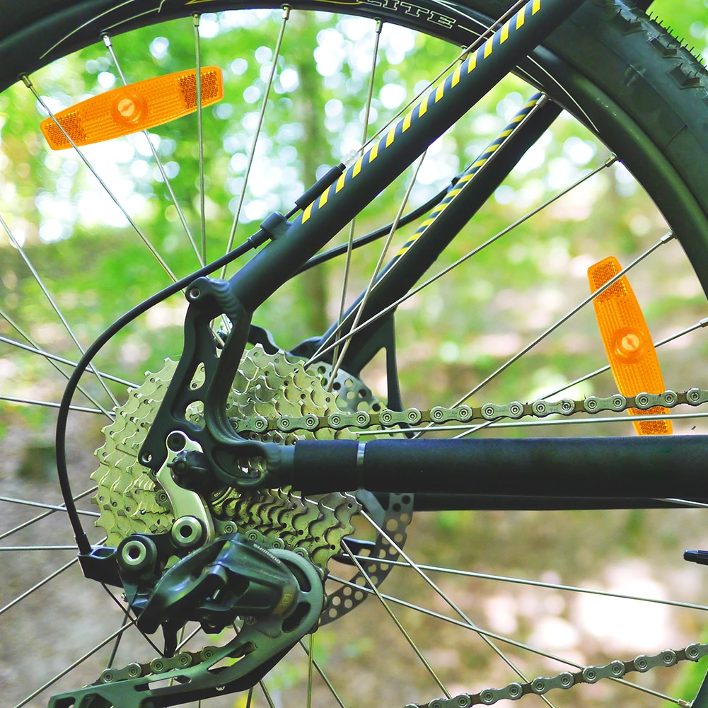 4 Buc Sârmă de Oțel Lampa de Avertizare Benzi în Formă de Pește de Biciclete de Siguranță a Vorbit Reflector MTB Biciclete Janta Reflectorizante Clipuri