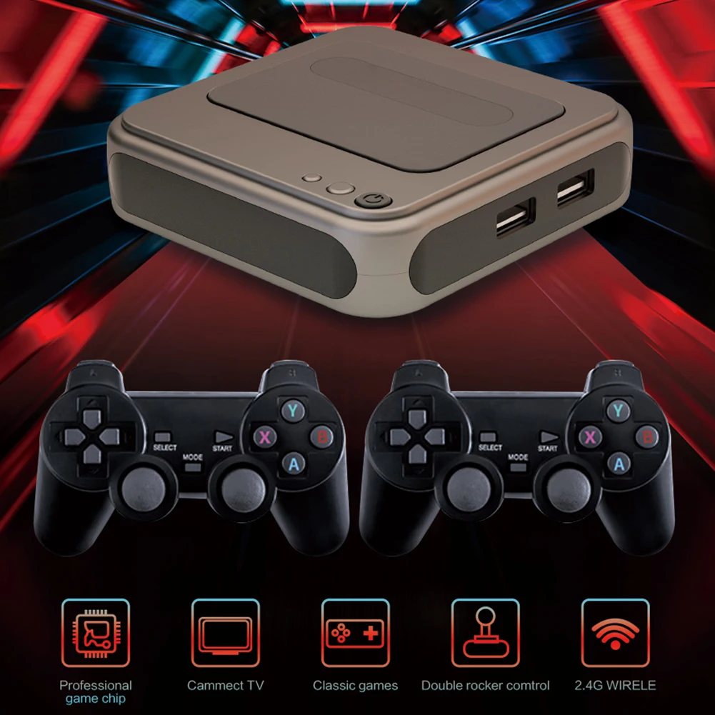 G7 Retro Console de jocuri Video 4K TV HD Joc de Jucător Wireless Controlere cu Fir cu 40000/11000+ Jocuri pentru PS1, PSP