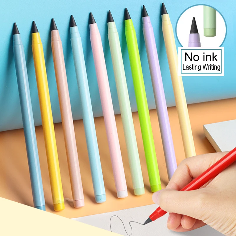 Durabil Macarons Culoare Inkless Veșnică Creion HB Nelimitat de Scris Stilou Fără Cerneală Instrument Schiță Rechizite Școlare Papetărie Cadou 0