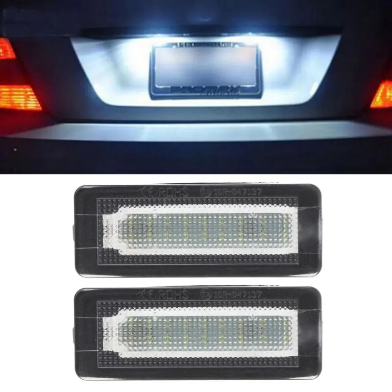2021 Nou 2x 18 SMD LED Numărul de Înmatriculare Lampă Lumina de Eroare Gratuit Pentru Benz, Smart Fortwo Coupe Cabrio 450 451 W450 W453 5