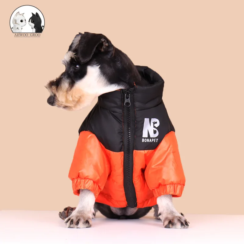 2021 Moda Câine Haine De Bumbac De Companie Sacou În Jos Câine Haine De Bumbac Reflectorizante Toamna Iarna Cald Street Fashion-Geaca De Îmbrăcăminte