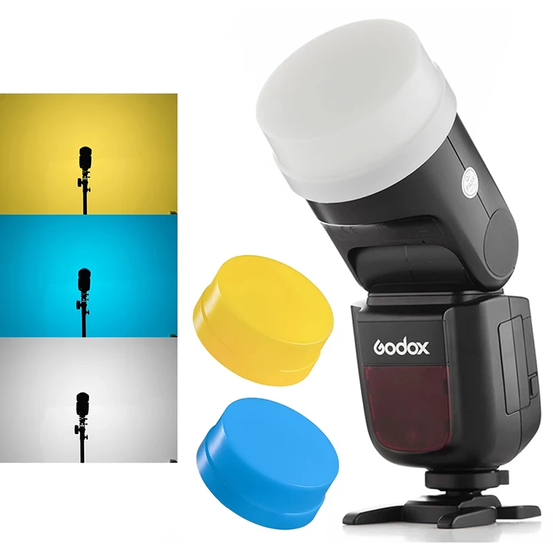 Godox Camera Flash Bounce Diffuser Cupola de Lumina pentru Godox V1 Flash Serie V1C V1N V1S V1F V1O V1P Cap Rotund Flash Speedlite