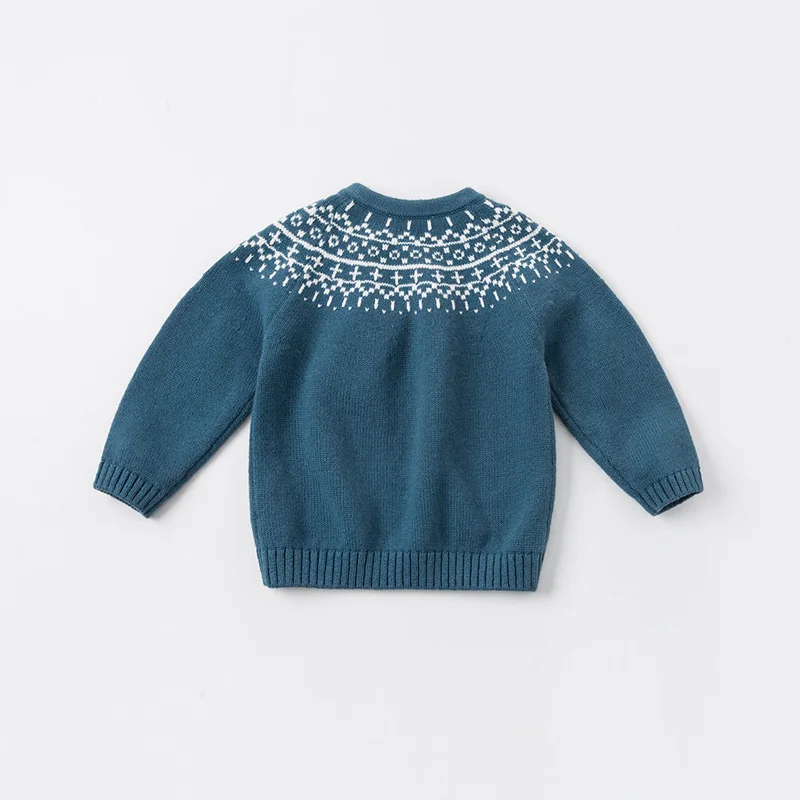 DB14896 dave bella iarna baieti Crăciun imprimare tricotate pulover copii moda copilul boutique topuri