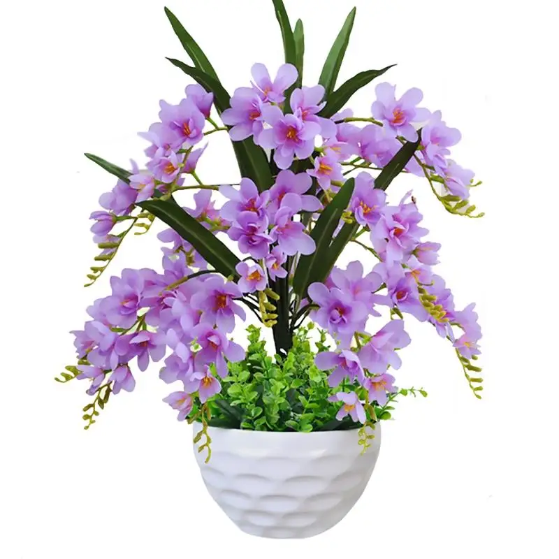 Artificiale Fluture Orhidee Ghiveci Birou De Flori Artificiale Bonsai Faux Plante Cu Flori Pentru Petrecerea De Crăciun Acasă Decorare Nunta
