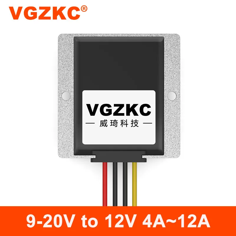 VGZKC 9-20V la 12V DC regulator de tensiune 12V 12V auto automată buck-boost DC-DC rezistent la apa modulul de alimentare 3