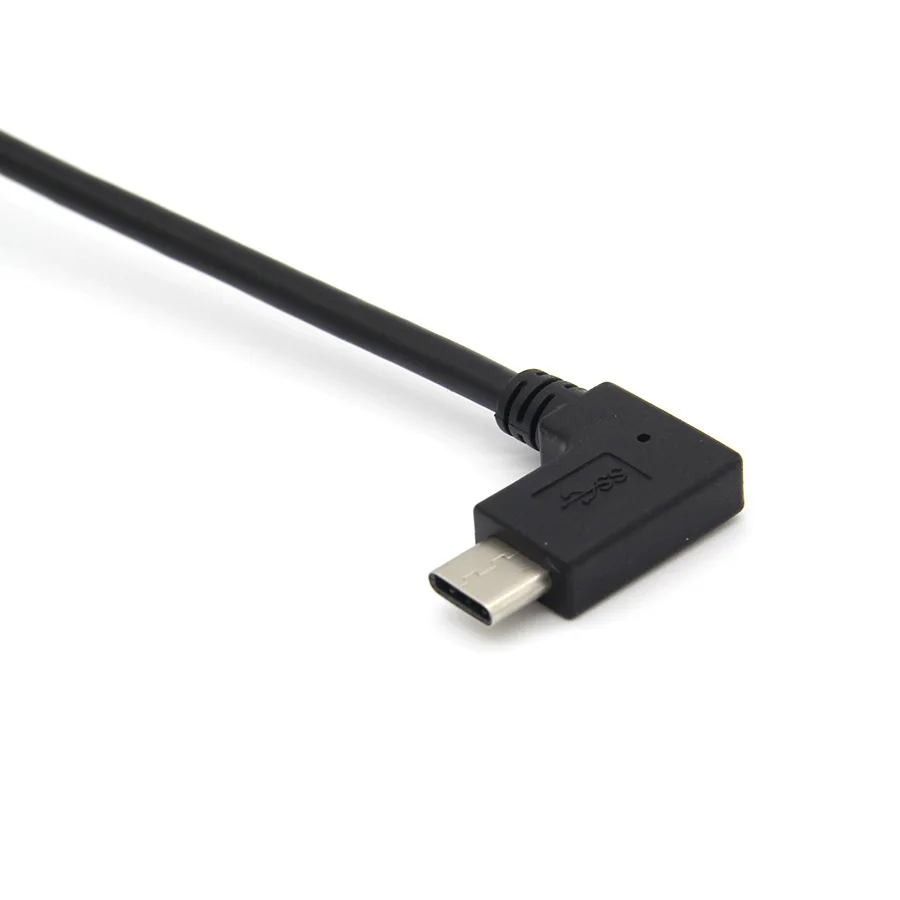 3.1 OTG Cablu Adaptor pentru conector Tip C 90 de Grade la Dreapta în Unghi USB-C USB 3.1 Tip C Mascul la O Femelă OTG Cablu de Date 0,2 m/20cm