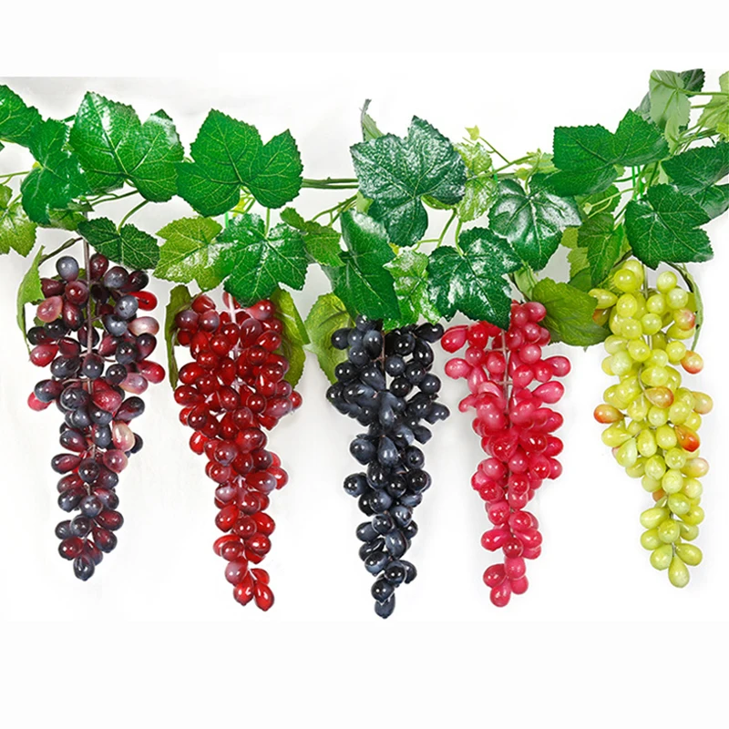 Agățat Artificiale Struguri DIY Fructe Artificiale din Plastic Fals Fructe pentru Casa Gradina Decoratiuni de Craciun Petrecere de Nunta Consumabile