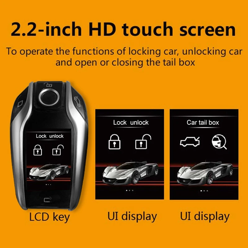 Masina Universal Control de la Distanță Inteligent Cheie Display LCD pentru Telecomanda Smart Cheie Auto BMW - Benz - Jeep Hyundai Ford