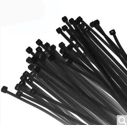 250Pcs/pachet 8*150 200 250 300mm CE a aprobat alb negru culoare Auto-blocare din Plastic Nylon pentru cabluri,Sârmă Cravată Zip