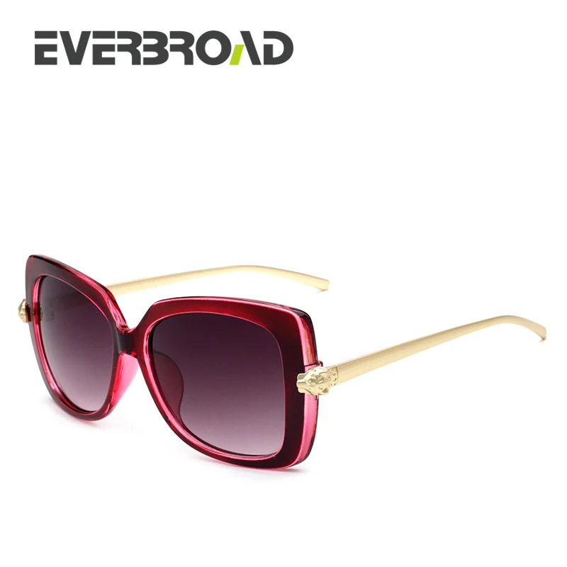 Formă de fluture ochelari de Soare pentru Femei Oculos Feminino de Epocă Ochelari de PC-Cadru de Metal Temple Gradient Lens EV2755