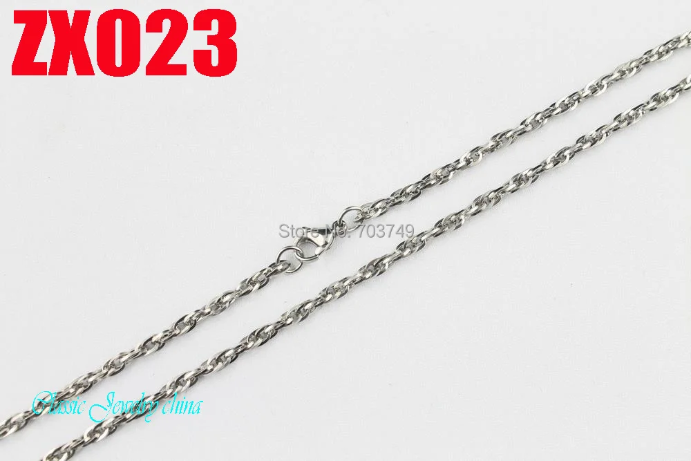 En - gros de 3mm slimsy poftă de mâncare lanț din oțel inoxidabil Bijuterii Barbati colier de sex masculin lanțuri 20buc ZX023 2
