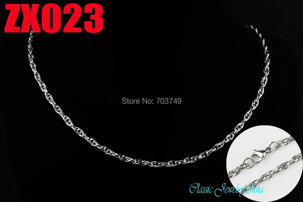 En - gros de 3mm slimsy poftă de mâncare lanț din oțel inoxidabil Bijuterii Barbati colier de sex masculin lanțuri 20buc ZX023 3