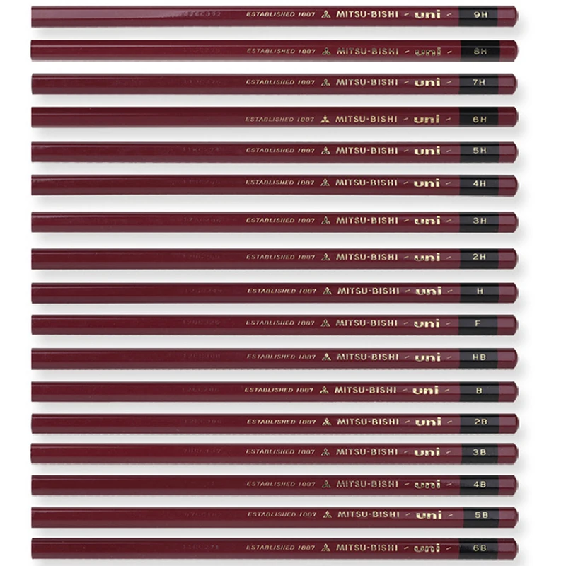 Uni 1887 Avansate din Lemn Creion încercarea de Duritate Creion Desen Creion HI-UNI 1BUC 2