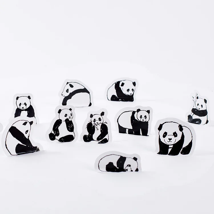 45PCS Noua Creatie Panda Minunat Animal Mini Hârtie Autocolant Jurnal de Decorare DIY Scrapbooking Eticheta Sigiliu Autocolant de Papetărie