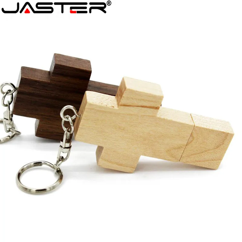 JASTER cruce din lemn de Unitate Flash Pen Drive USB 2.0 Memory Stick u disc usb creativo