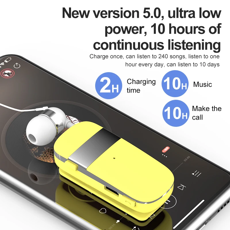 Fineblue K-53 set cu Cască fără Fir A TWS, Bluetooth 5.0, Microfon Reducere Zgomot si Stereo de Înaltă Definiție, Bluetooth Dopuri de urechi 0