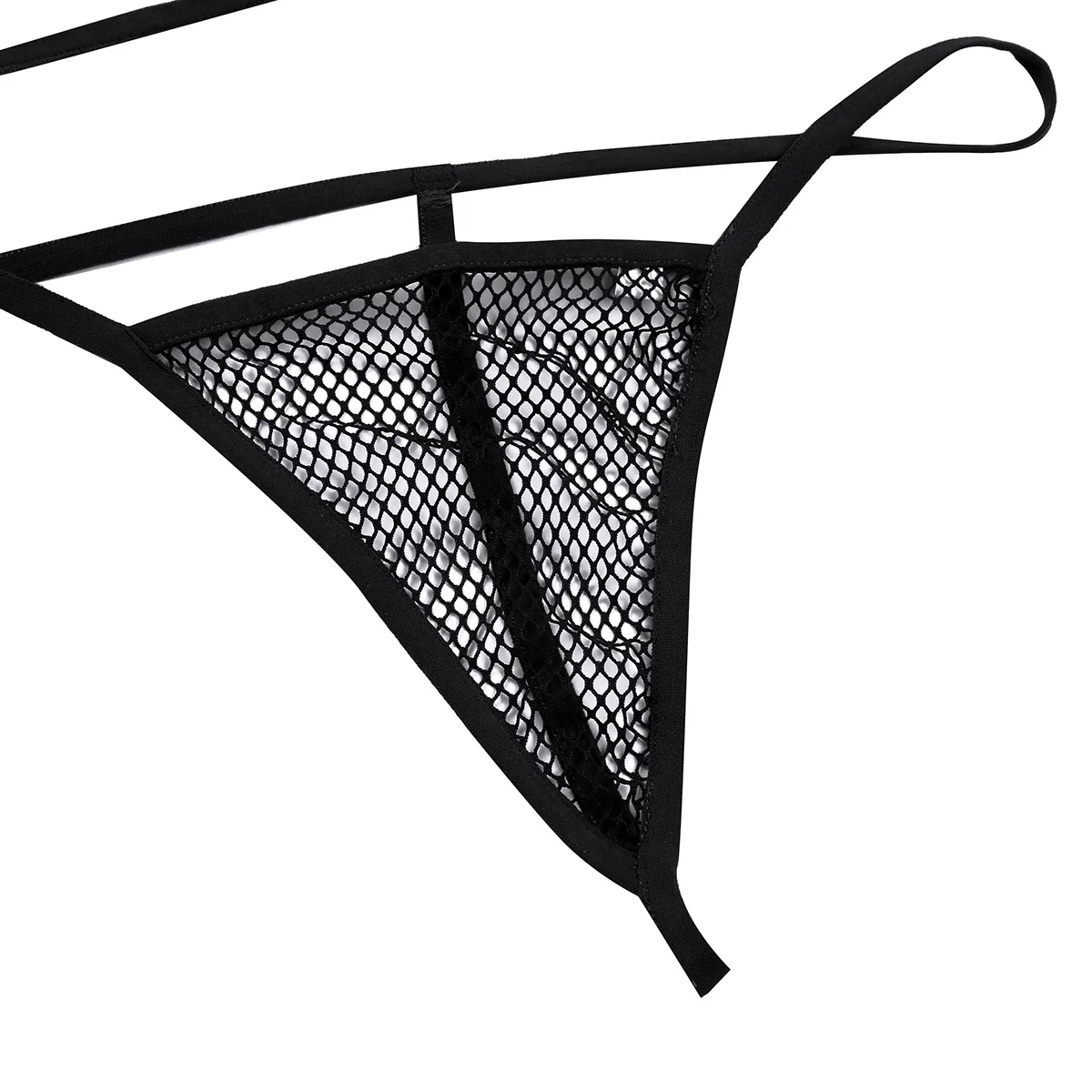 Femei Erotice, Lenjerie Sexy Set Lenjerie Erotic Transparent Plasa Vedea-prin Mini Bikini Sutien Top cu Micro G-siruri de caractere Tanga 2