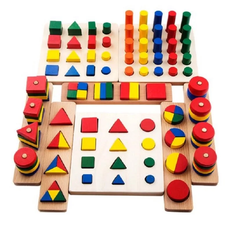 Montessori pentru copil pentru Copii jucarii educative jucarii din lemn cadouri 3