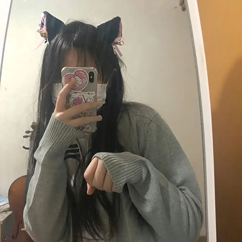 Pluș Urechi De Pisică Agrafe Lolita Dulce Pufos Ureche Hairband Cosplay Anime Agrafe De Par Noapte De Petrecere Club Bar Cu Decor Banda Costum 1