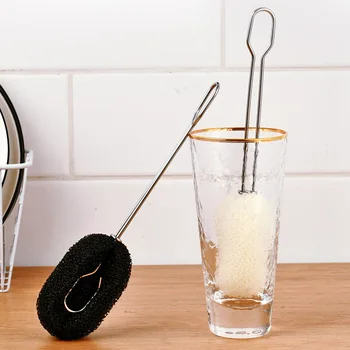 1 buc Bucătărie Instrument de Curățare Burete Perie Pentru paharul de vin Sticla Cafea, Ceai, Ceașcă de Sticlă de Spălat Vase Instrumentului Pensulă de Bucătărie Curat
