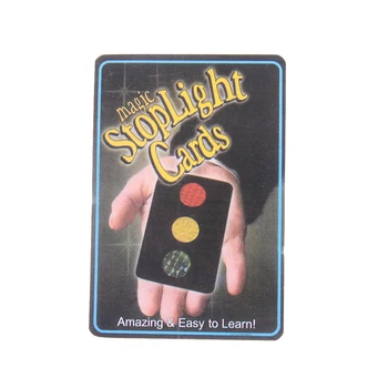 1Sets Magic Stop Carduri de Magie Trucuri semafor Punct Schimbare Magia Aproape Iluzie Accesorii Pusti de elemente de Recuzită de Comedie