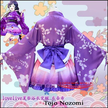 2020 Nou Anime iubesc viata Cosplay Dragostea Live Kimono Tojo Nozomi Nico Costume Cosplay Pentru Fete Femeie Kimono Poate ADĂUGA Peruca Pantofi Ciorap
