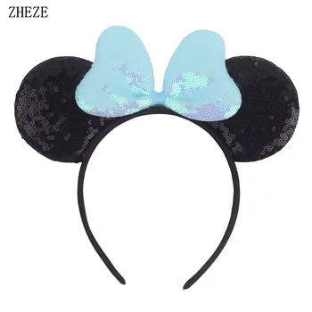 2022 Dragoste Dulce Arc de Păr banda de Susținere Sequin Mouse-ul Urechi Hairband Pentru Fete DIY Petrecere de Păr Accesorii Cadou Femme 0