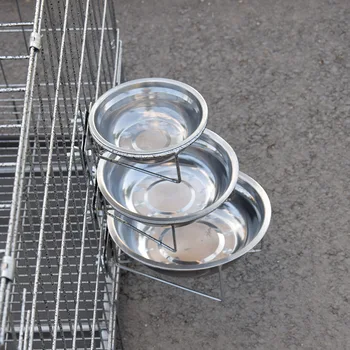 23cm Agățat din Oțel Inoxidabil Castron Câine Montat pe Perete Pisica Pet de Apa Container pentru Alimente Alimentator Fix Suport de Metal Suport Anti-răsturnare