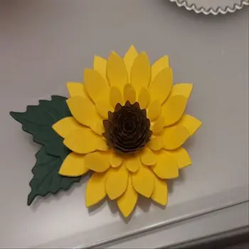 3D de floarea-soarelui decor mor de Tăiere de Metal Moare DIY Hârtie Album Carduri de Relief Ambarcațiunile de Tăiat Mor de artizanat lucrate manual