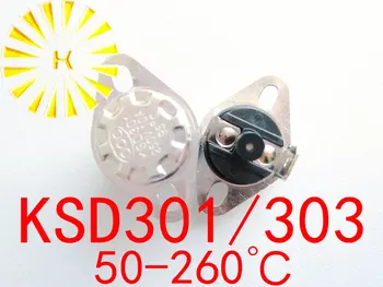 5PCS x KSD303 50-260 gradul Resetare Manuală 10A 250V KSD301 Normal Închis Comutator de Temperatura Termostat