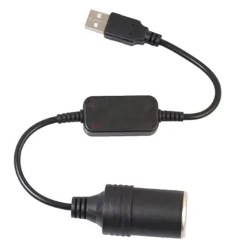5V 2A USB de sex Masculin la 12V Soclu Bricheta Auto Cablu Convertor Adaptor pentru DVR Auto-incarcator Electronice Auto Accesorii