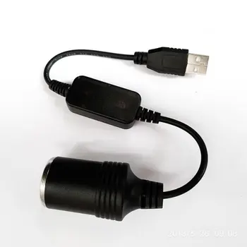 5V 2A USB de sex Masculin la 12V Soclu Bricheta Auto Cablu Convertor Adaptor pentru DVR Auto-incarcator Electronice Auto Accesorii 2