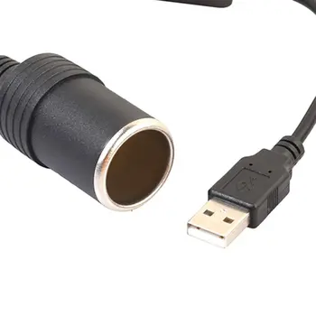 5V 2A USB de sex Masculin la 12V Soclu Bricheta Auto Cablu Convertor Adaptor pentru DVR Auto-incarcator Electronice Auto Accesorii 4