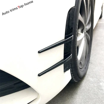 ABS Aspect Fibra de Carbon Partea din Fata Spoiler Bara de Aerisire Capac Ornamental Accesorii Mercedes Benz Clasa W177 A200 A220 2019 - 2021 0