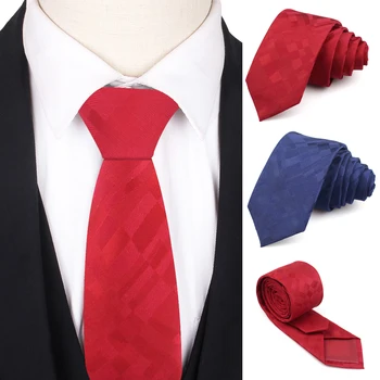Albastru Rosu Legături De Gât Pentru Bărbați Clasic Solid Cravata De Afaceri De Nunta Fete Baieti Costume Cravata Casual Slim Bărbat Cravata Gravatas