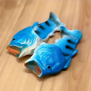 Amuzant Papuci Baieti Unisex Pește Papuci Barbati 2021 Om Încălțăminte De Casa De Familie Pantofi Pentru Bărbați De Mari Dimensiuni 24-45 De Vară Papuci De Plaja