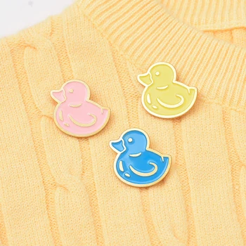 Baie de Rață Email Pin de culoare Multi Rațe Mici Insigna de Copil Minunat Animal de Bijuterii Brose brosa Cadou Pentru Copii Prieteni