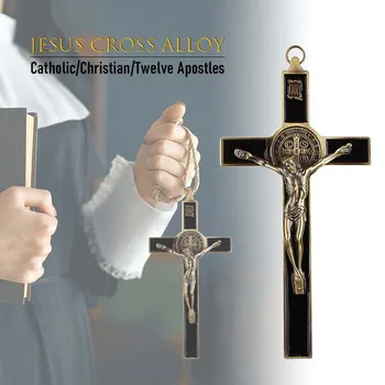 Cruce De Perete Crucifix Antic Biserica Relicve Figurine Crucifix Isus Hristos Pe Stand Acasa Capela Decor De Perete Pentru Masina