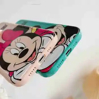 Desene animate Disney lux mickey minnie mouse coque iphone caz pentru iphone 12 11 pro max xs x xr 7 8 plus y2k trend estetic capacul