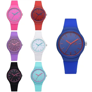 Doamnelor Solid Model de Ceas de mână Ceas Silicon Curea pentru Femei de Moda Ceasuri Casual 2019 Ceas reloj mujer zegarek damski Q 2