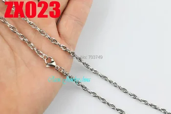 En - gros de 3mm slimsy poftă de mâncare lanț din oțel inoxidabil Bijuterii Barbati colier de sex masculin lanțuri 20buc ZX023 4
